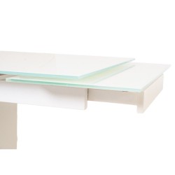 Bella Casa Illinois Extendable Table With Top White Ref DF118T