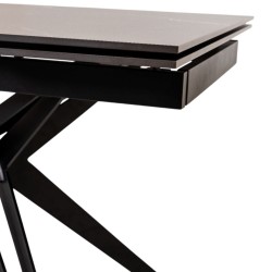 Bella Casa Minnesota Extendable Table Top Matte Black Marble Ref DF184-1T