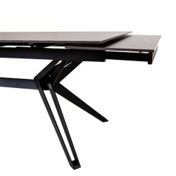 Bella Casa Minnesota Extendable Table Top Matte Black Marble Ref DF184-1T
