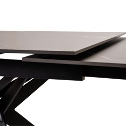 Bella Casa Minnesota Extendable Table Top Matte Black Marble Ref DF184-1T