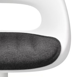 Ikea Loberget Swivel Chair White & Grey Pad 79445452