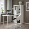 Ikea Kallax Desk White With Shelves & 2 Legs 89483453