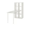 Ikea Kallax Desk White With Shelves & 2 Legs 89483453
