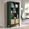 Ikea Kallax Shelving Unit D.Green With Underframe Black 89569692