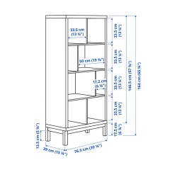 Ikea Kallax Shelving Unit D.Green With Underframe Black 89569692