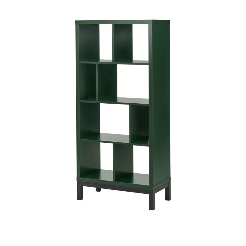 Ikea Kallax Shelving Unit D.Green With Underframe Black 89569692
