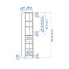 Ikea Billy Bookcase With Shelves White 40x28x202 cm - 30522041