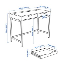 Ikea Alex Desk White 30473559