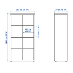Ikea Kallax Shelving White 20351884