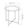 Ikea Gladom End Table Black 411997