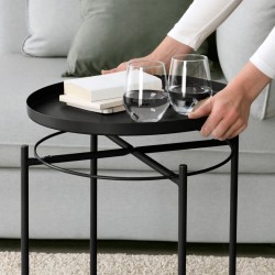 Ikea Gladom End Table Black 411997