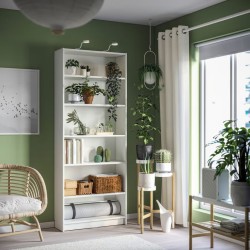 Ikea Billy Bookcase With Shelves White 80x28x202 cm - 522047