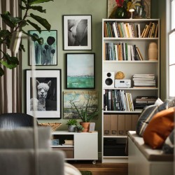 Ikea Billy Bookcase With Shelves White 80x28x202 cm - 522047