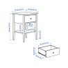 Ikea Gullaberg Bedside Table With One Drawer & Shelf White