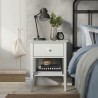 Ikea Gullaberg Bedside Table With One Drawer & Shelf White