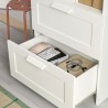 Ikea Brimmes Bookcase 60x190 cm With 2 Drawers And Shelves White