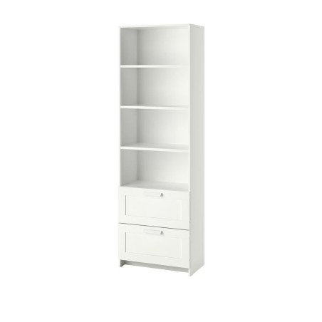 Ikea Brimmes Bookcase 60x190 cm With 2 Drawers And Shelves White