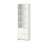Ikea Brimmes Bookcase 60x190 cm With 2 Drawers And Shelves White