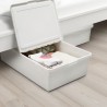 Ikea Sockerbit Storage Box With Lid White 50x77x19 cm