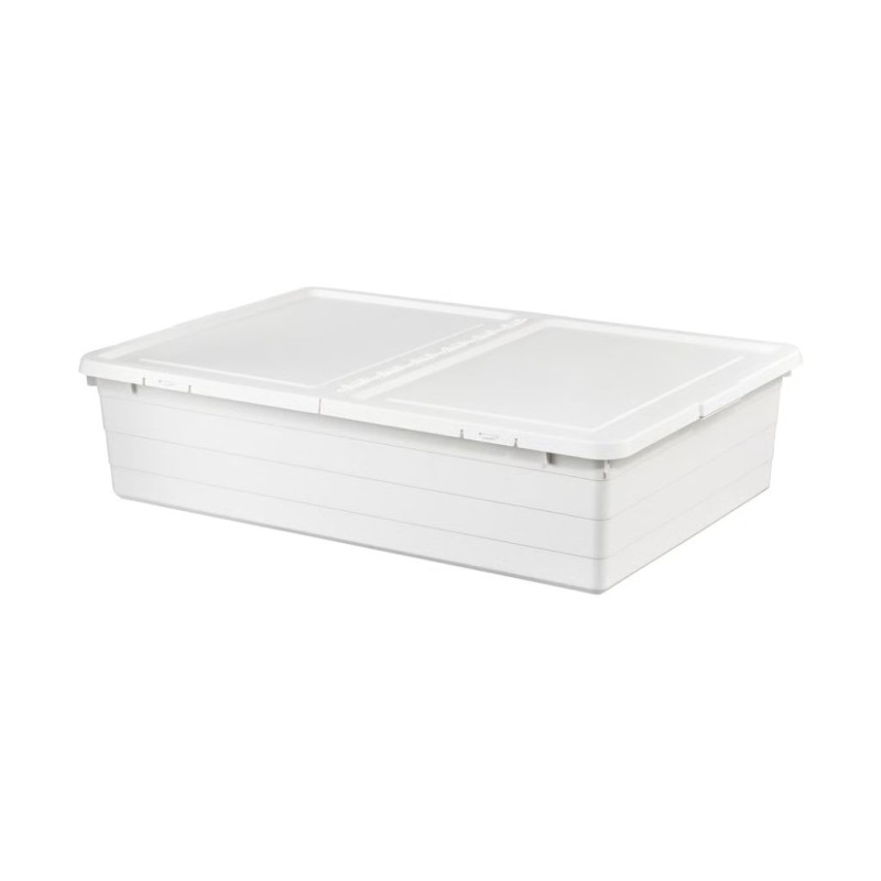 Ikea Sockerbit Storage Box With Lid White 50x77x19 cm