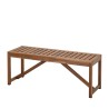 Ikea Nammaro Bench Outdoor Light Brown Stained 80x28x202 cm
