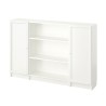 Ikea Billy Bookcase With 2 Doors 160x106 cm White 19528365