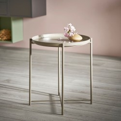 Ikea Gladom Side Table 45x53 cm Grey-Beige 10513764