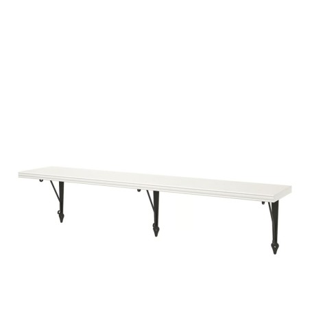 Ikea Bergshult Wall Shelf 120x20 White With Bracket Anthracite 29326055