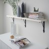 Ikea Bergshult Wall Shelf 120x20 White With Bracket Anthracite 29326055