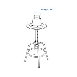 Ikea Kullaberg Stool Black