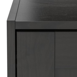 Ikea Rakkestad Wardrobe 2 Doors Black-Brown