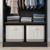 Ikea Rakkestad Wardrobe 2 Doors Black-Brown