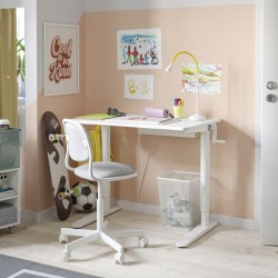 Ikea Relatera Desk Adjustable White 90x60 cm 29560086