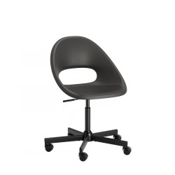 Ikea Eldberget Swivel Chair Dark Grey/Black Frame 39331848