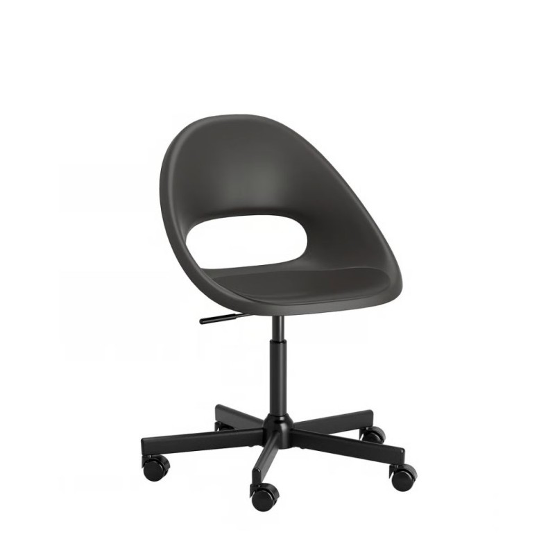 Ikea Eldberget Swivel Chair Dark Grey/Black Frame 39331848