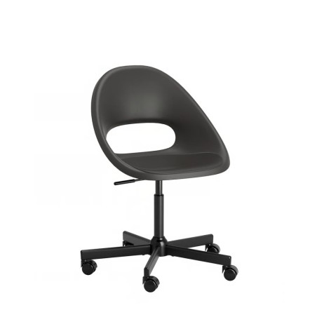 Ikea Eldberget Swivel Chair Dark Grey/Black Frame 39331848