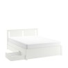 Ikea Songesand Bed 180x200 White cm With 2 Storage 49241215