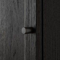 Ikea Billy Bookcase With Door Black Oak 69483623