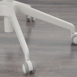 Ikea Langfjall Conference Chair Dark Grey White Frame With Armrests 69252774