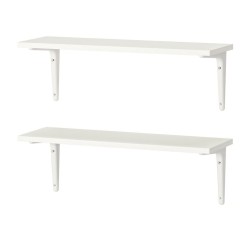 Ikea Burhult Wall Shelf White