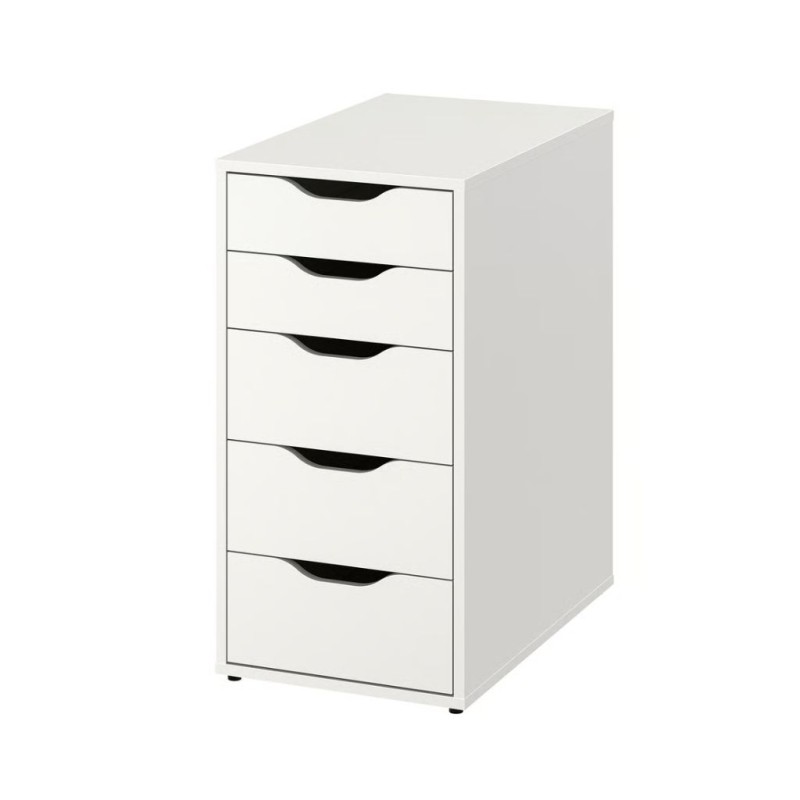 Ikea Alex Chest Of 5 Drawers White 40473549