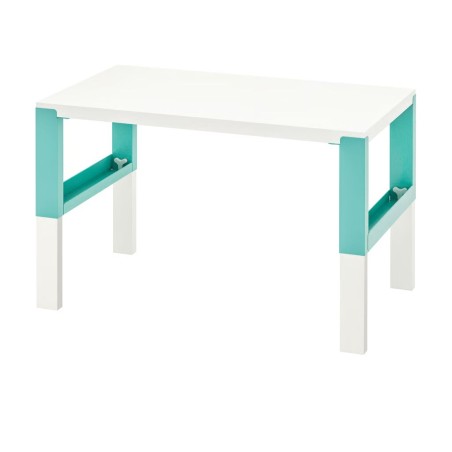 Ikea Pahl Desk White/Turquoise Underframe 69437476