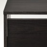 Ikea Bissa Shoe Cabinet 3 Compartments Black-Brown 49x28x135 cm