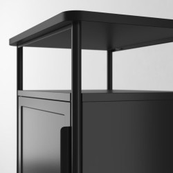 Ikea Grafjallet Bedside Table Anthracite 45x36x59 cm