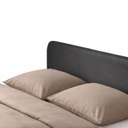 Ikea Slattum Bed 150x200 cm Dark Grey Upholstered Vissle - 60571247