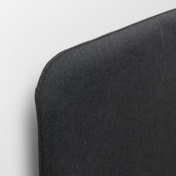 Ikea Slattum Bed 150x200 cm Dark Grey Upholstered Vissle - 60571247