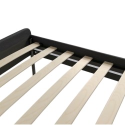 Ikea Slattum Bed 150x200 cm Dark Grey Upholstered Vissle - 60571247