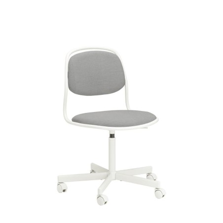 Ikea Orfjall Swivel Chair White Fabric L.Grey 29416013