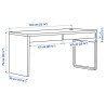 Ikea Micke Desk White 40354278