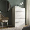 Ikea Malm Chest Of 6 Drawers White 40354645